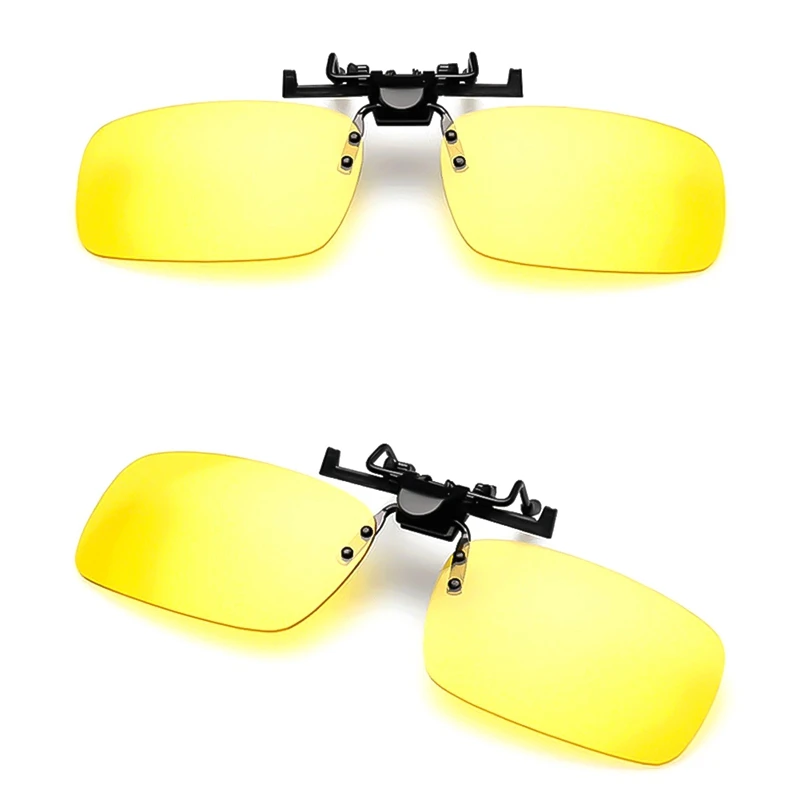 Поляризованные прикрепляемые солнцезащитные очки для вождения ночного видения линзы солнцезащитные очки мужские анти-UVA для мужчин и женщин с чехлом и стеклами ткань