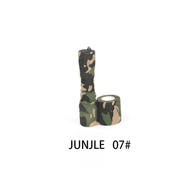 jungle 07 Камуфляжная основа 3 шт./партия военный тактический, туристический, для охоты стрельба камуфляжная самоклеющаяся лента Горячая 5 см x 4,5 м водонепроницаемый обертывание прочный - Цвет: jungle 07