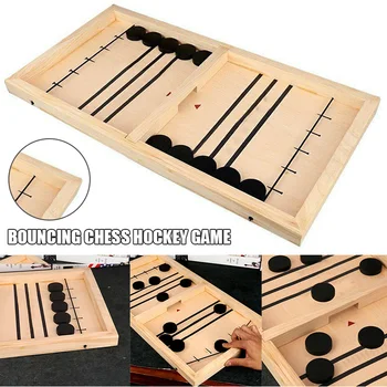 

Fast Sling Puck Game Paced Winner Board Games Educational Toys Gifts for Adult Kids Hot Sales