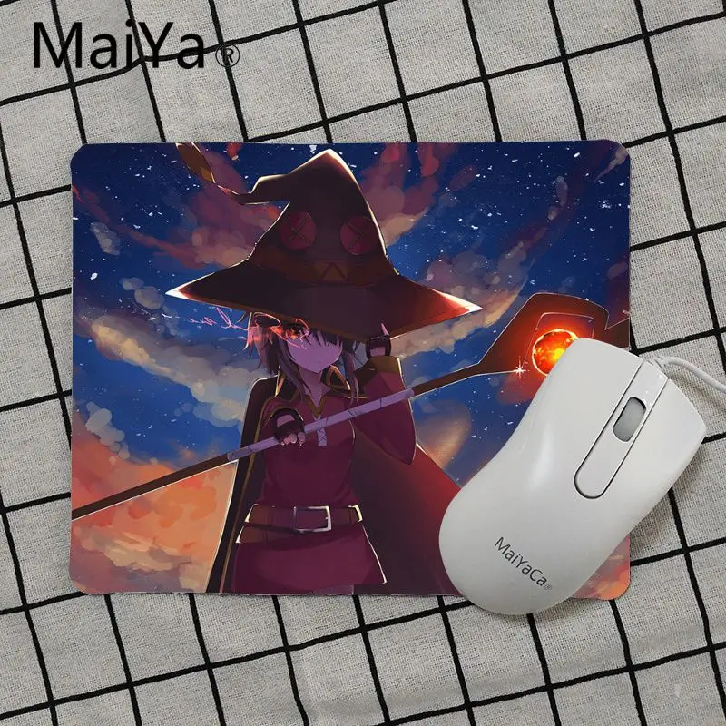 Maiya высокое качество Konosuba Megumin аниме уникальная настольная панель коврик для игровой мыши Лидер продаж подставка под руку мышь