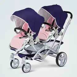 ЕС Ttwin детская коляска многофункциональная Роскошная коляска Twins Cart портативная Высокая Ландшафтная Горячая прогулочная коляска Bebek Arabasi