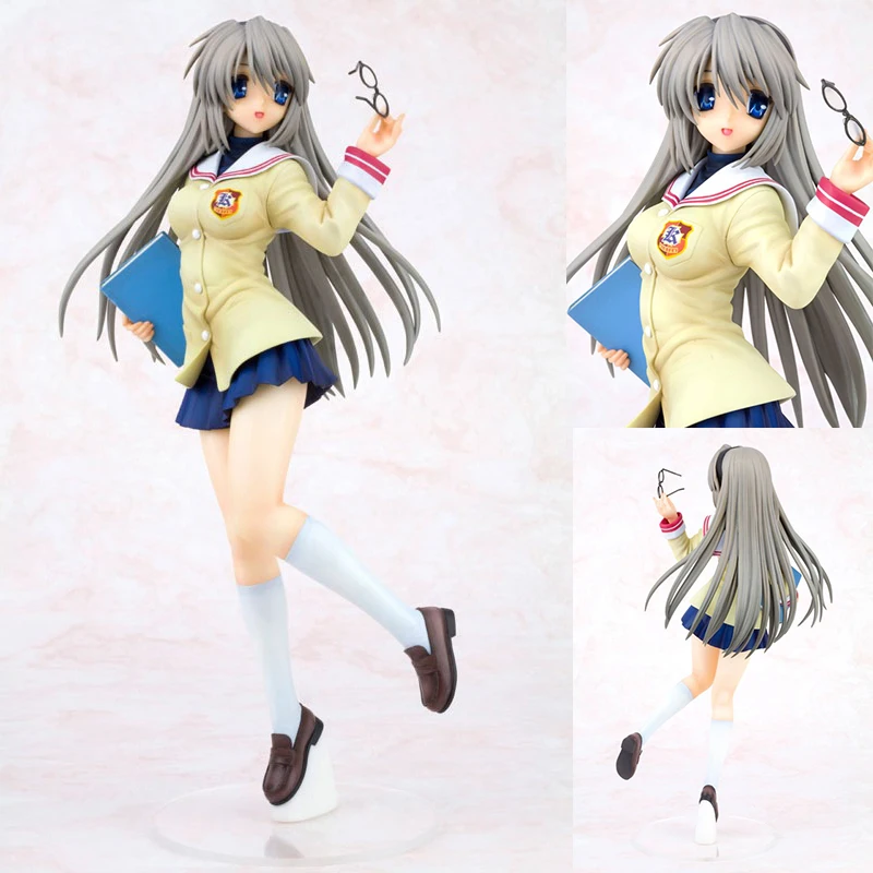 

25CM Anime CLANNAD Figures Sakagami Tomoyo Uniforms Ver. 1/6 proportion PVC Action Figure Collectible Model Toy Christmas Gift