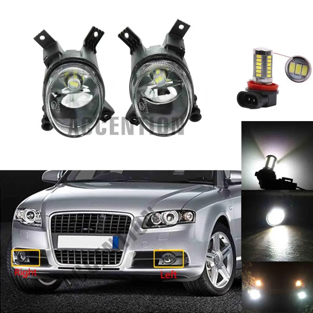 Новинка светодиодная противотуманная фара на передний бампер для Audi A4/Avant/A4 B7 2005