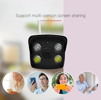 

1080P Wifi IP Camera Onvif 2 MP Outdoor Weatherproof IR Full Color Night Vision Security Video Surveillance Camera WiFi Camera