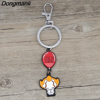 

Horror movie jewelry Ghost Clown Cartoons Gifts Metal Keychain Pendant Car Keyholder Gift Key Chain For Men K1224
