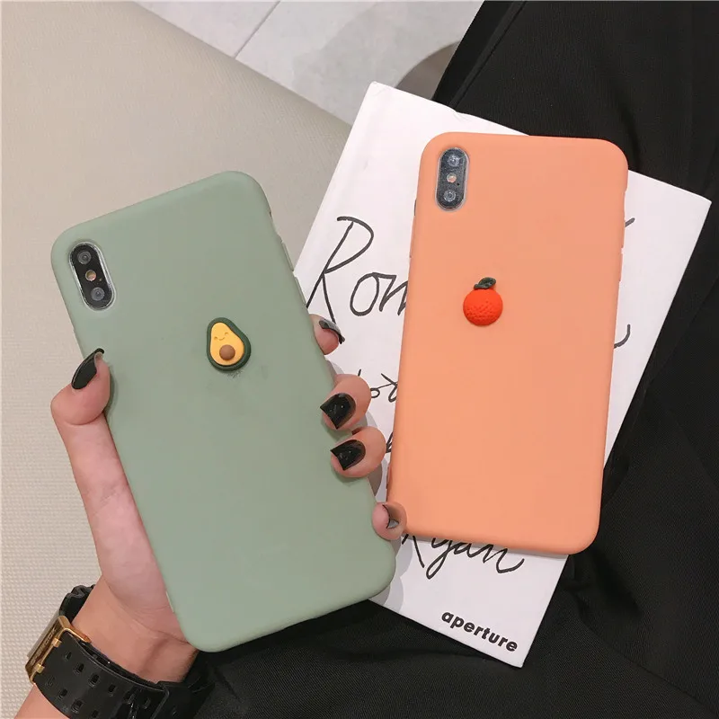 3D Cute fruits pineapple Avocado case For Xiaomi Redmi 7 7A Case Cover For Redmi 4A 4X 5A 6 6A Xiaomi Redmi K20 pro phone bags