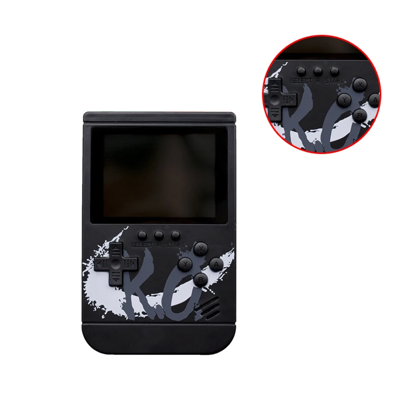 Встроенный 300 игр 1000Mah аккумулятор игровой плеер 3 дюйма цветной Lcd Ретро портативная игровая консоль + геймпад 2 проигрывателя