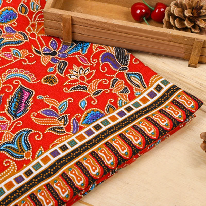 DIY Cotton Linen National Style Clothing Cheongsam Fabric Sewing Size: 150*100cm |