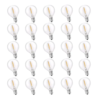 25Pcs String Light LED Bulb Tungsten Incandescent Light Bulb E12 Base Socket Holder Bulb for String Light Party Home Decoration decoration inflatable bulb with light