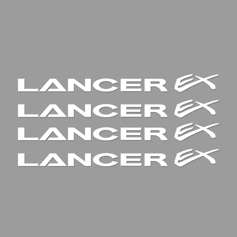 4 шт. автомобиля винил стеклоочиститель декор наклейки для Mitsubishi Lancer 10 3 9 EX Outlander 3 ASX L200 Ralliart конкурс аксессуары - Название цвета: For Lancer EX