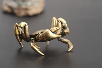 

Colección de Artesanías colgantes ornamento de bronce cangrejo general Hengcai