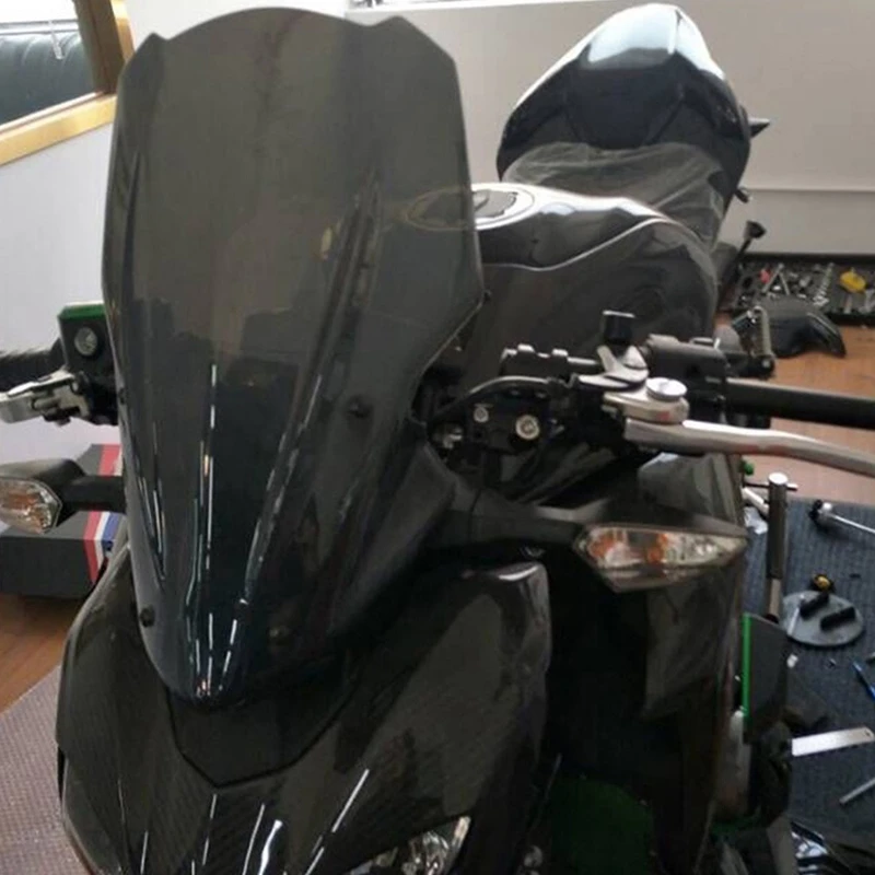 Мотоцикл лобовое стекло ветер экран кронштейн для Kawasaki Z900 Pare-Brise воздушный дефлектор аксессуары черный