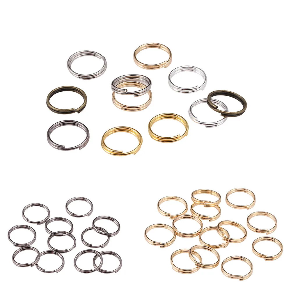 100-200pcs 3-15mm Stainless Steel DIY Jewelry Connector Findings