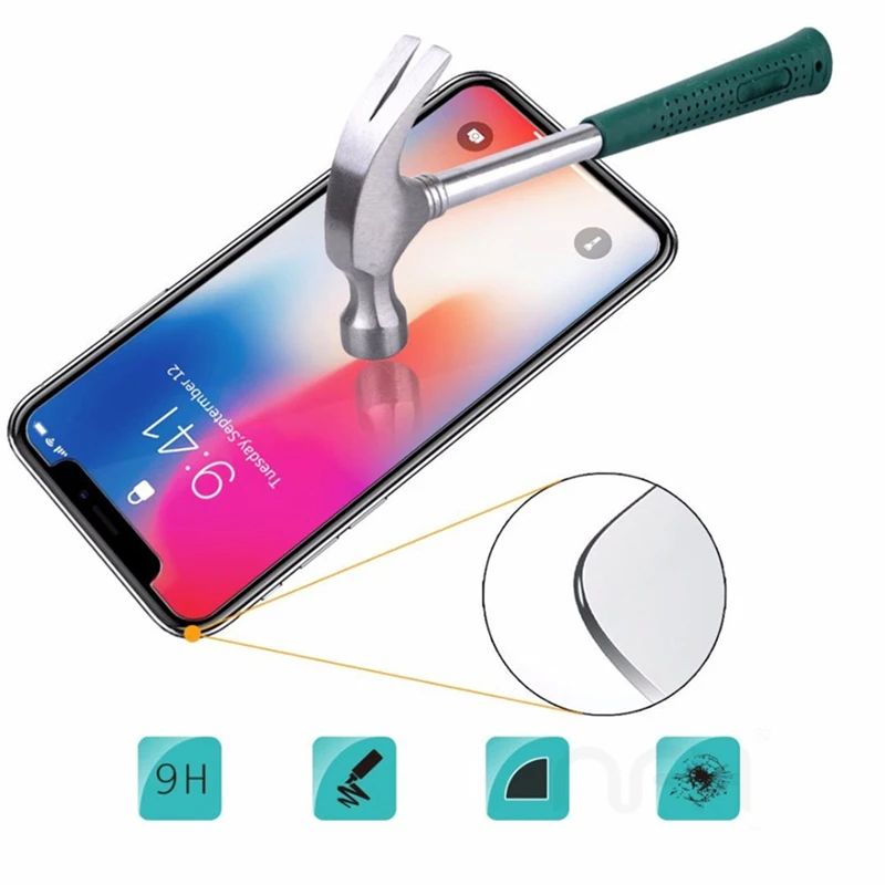 5 шт. 0,26 мм закаленное стекло для iPhone XS Max Xs 9H экран Взрывозащищенная защитная жесткая пленка для iPhone XS XR защитное стекло