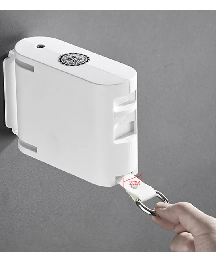 Retractable Clothesline Rope No Drilling Required Indoor Invisible Clothesline with Hanger Hole Drying Rack Balcony Clothes Line (5)