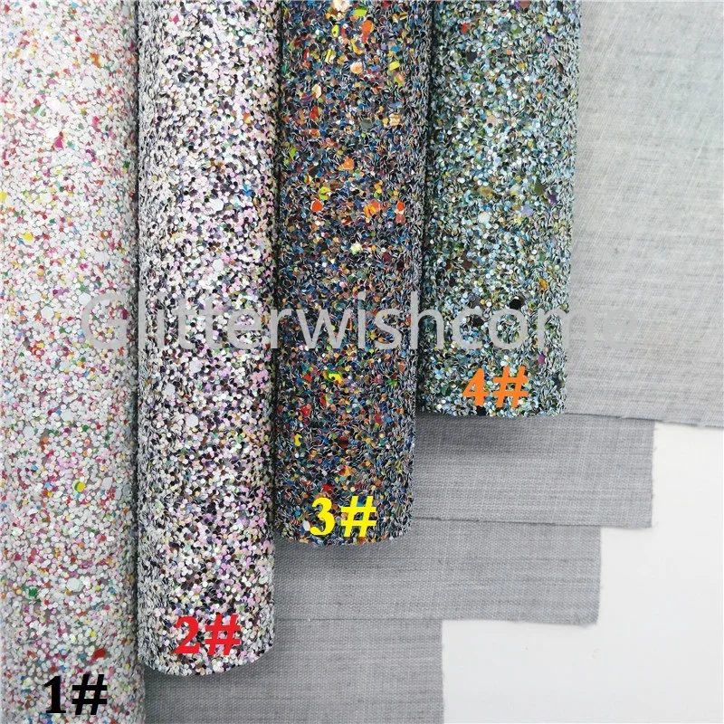 Glitterwishcome 21X29 см A4 Размер блестящая ткань кожа, плотная блестящая кожа, искусственная ткань из искусственной кожи винил для бантов, GM566B