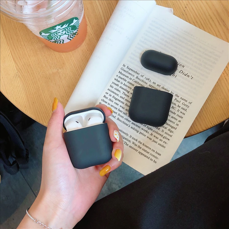 Чехол с простыми буквами для Apple Airpods 2/1, Роскошный чехол для наушников airpod, чехол для наушников