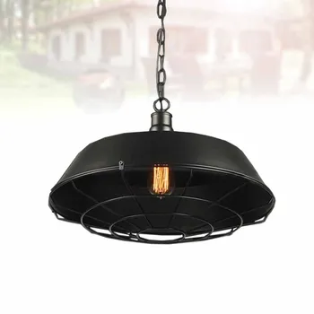 

Pot Lids Ceiling Chandelier Retro Ceiling Lamp Industrial Style Ceiling Lamp Restaurant Ceiling Lamp (Black without Bulb)