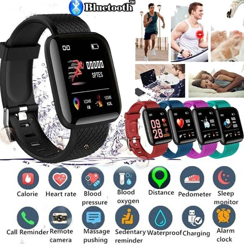 Smart Watch Men Women Sports Smartwatch Heart Rate Monitoring Reminder Step Counting Information Push Fitness Tracker Bracelet vintage digital watches