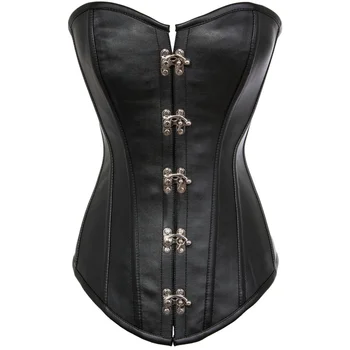 

Temperament and interest clothing Leather court sexy corset leather steel bone shapewear sexy underwear