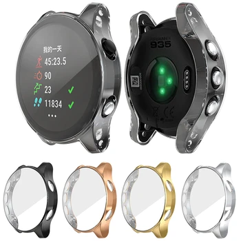 

Ultra-Slim Clear TPU Plating Protector Case Cover Voor for Garmin Forerunner 945/935 Smart horloge Beschermende accessoires KZY