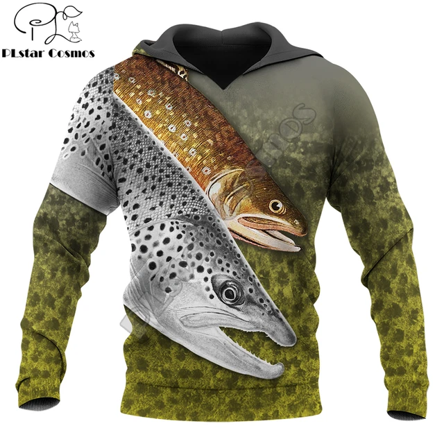 Brown Trout Fishing Custom 3D Printed Mens Hoodie Unisex hoodies Sweatshirt  Autumn Streetwear Casual Jacket Tracksuit KJ742 - AliExpress