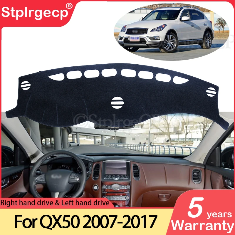 

Противоскользящий коврик для Infiniti QX50 EX35 EX37 EX30d 2007 ~ 2017 J50, накладка на приборную панель, Солнцезащитный коврик, аксессуары для автомобиля, коврик 2008 2009