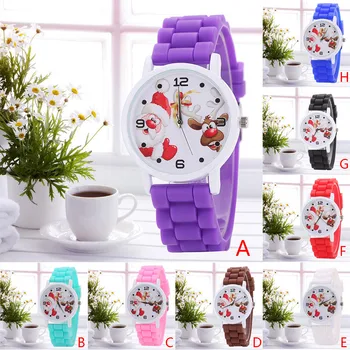 

Waterproof Christmas Watch Cute Santa Quartz Watches Teenagers Girls Boys Watch Sport Dress Wrist Watch Men Women Zegarek Damski