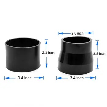 

Universal 76MM Cold Air Intake Tube Kit High-flow Air Intake Mounting Kits