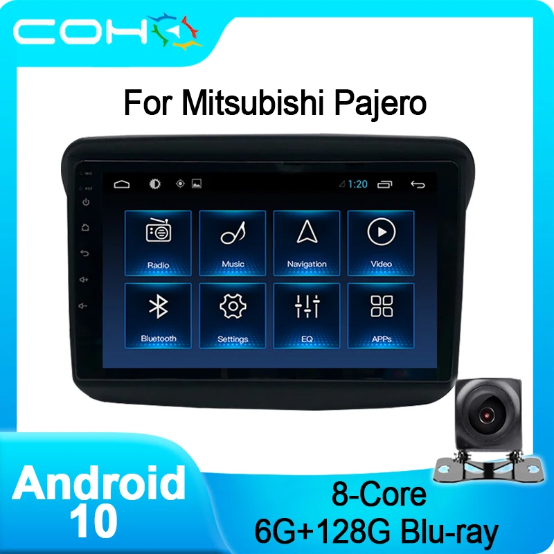 COHO For Mitsubishi Pajero Sport Player Multimedia Car Radio Radio Coche Android 10.0 Octa Core 6+128G