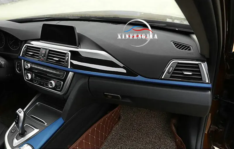 Для 3 4 серии 3GT F30 F34 13-18 внутренняя дверная ручка внутренняя дверная молдинги полоса центр Мультимедийные кнопки панель Крышка отделка