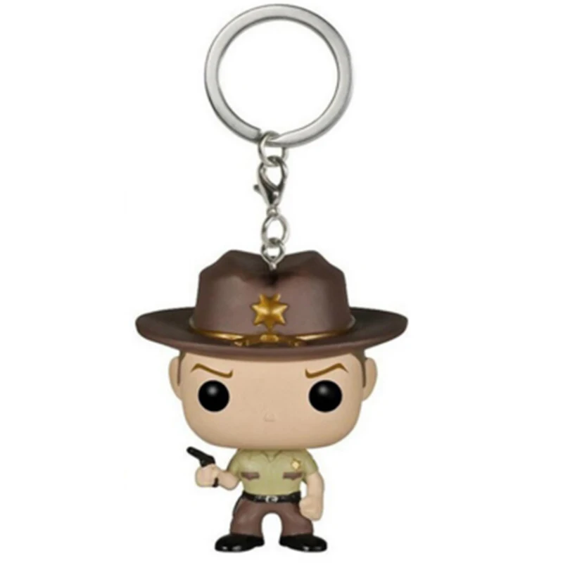 Rick Игра престолов брелок Aharri Poter отряд самоубийц Ходячие мертвецы Dragon Ball Doctor Who брелок для ключей - Цвет: Rick