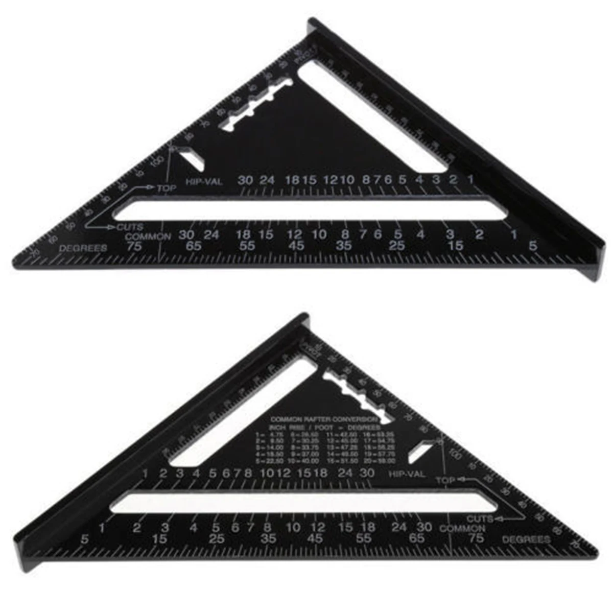 

Aluminum Alloy 7inch Triangle Ruler For Woodworking 90 Degrees 45 Degrees Set Angle Ruler Measuring Tool Square Angle Protractor