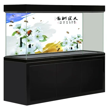 

[JX-1059] Fish Tank Background HD Calligraphy Series Aquarium Sticker Mural Decoration Painting Pattern Size Can Be Customized