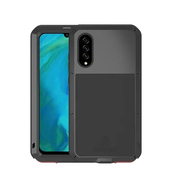 

LOVE MEI Heavy Duty Aluminum Metal + Tempered Glass Shock Drop Water Resistant case for For Samsung Galaxy A70S A70