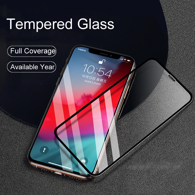 Glass For iPhone X XS MAX XR Tempered Glass Screen Protector For iPhone 8 7 6 6S Plus Protective Glass On The For iPhone XS Film