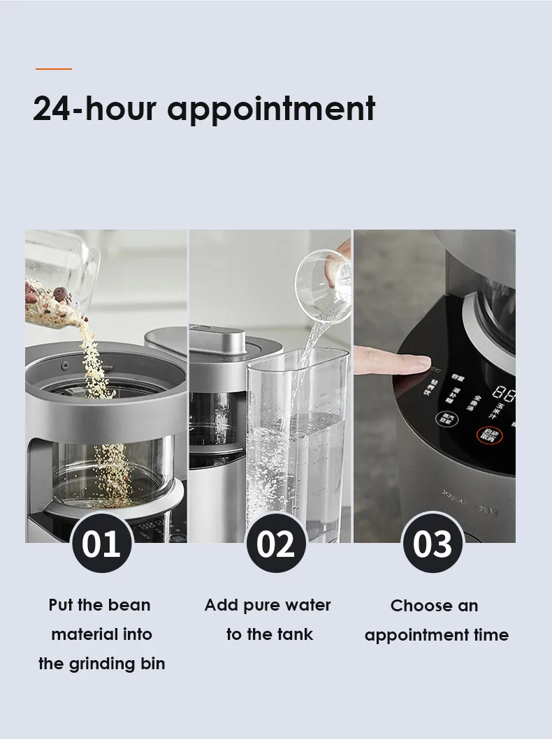 Joyoung Y88 Food Blender Automatic Food Mixer Cell Breaking Juice Maker MultiFunction Soymilk Machine With Auto Clean Function