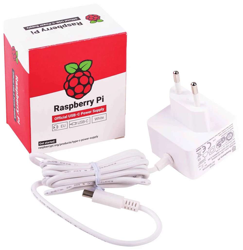 Аксессуары для Raspberry Pi Официальный PSU модели B 4 цвет белый 5 1 В 3 А вилка