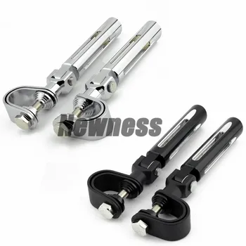 

Motorcycle Pegs for Harley Electra Glide Road King Street Glide 1.25" Engine Guard Foot Pegs Footrest Mount Clamp Kit universal