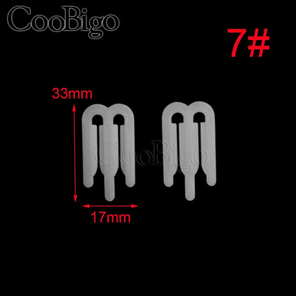 50 шт. мини пластик с клипса с зубцами для платья рубашки воротник одежды волос нижнее белье аксессуары одежды 14 стилей для выбора - Цвет: 7