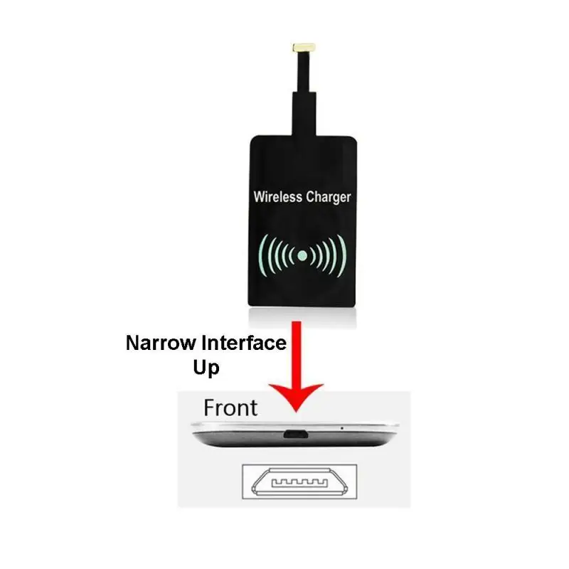 wireless charging stand Universal iPhone Android Fast Wireless Charger Adapter For Samsung Qi Wireless Charging Receiver Micro USB Type-C Chargers best wireless charger for iphone Wireless Chargers