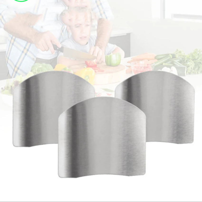 Stainless Steel Finger Protector Cutting Meat And Vegetables Finger Safety Fingerboard Multi-Functional Kitchen Tool Accessories