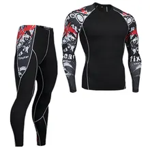 Fanceey термобелье мужское кальсоны Термоодежда Рашгард комплект Спортивное компрессионное белье термо Мужская футболка леггинсы