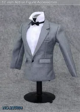 

New and Improved ZYTOYS ZY5038 1/6 Scale Male Figure Accessory Grey Suit Clothes Set Fit 12" PH HT Action Figure Body Best Sell