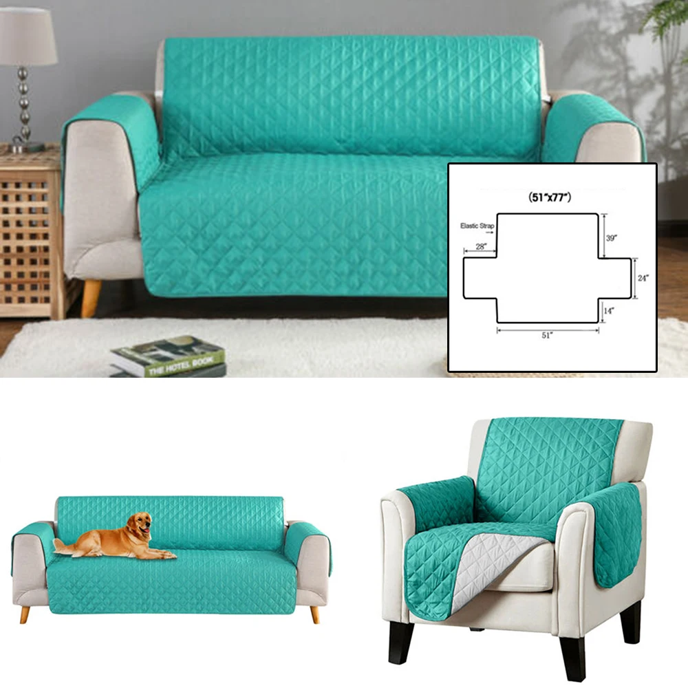 Водонепроницаемый стеганый диван Чехлы для собак Домашние животные Дети Противоскользящие 1-3 человек диване сиденье диване Slipcover дом мебель защитный чехол