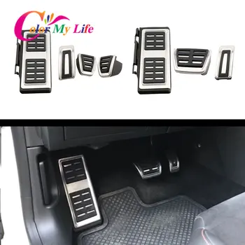 

Color My Life Car Styling Sport Fuel Brake Dead Pedal Cover Set DSG for Seat Leon 5F MK3 2012 - 2020 Auto Accessories