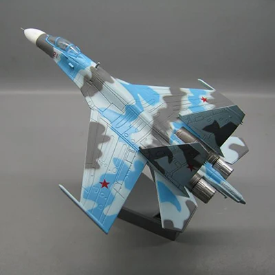 SU-27 1/100 США битва ВВС сплав литья под давлением самолет несколько цветов военная модель игрушки F14 Tomcat F-14A/B AJ200 VF-84 игрушка боец - Цвет: SU-27