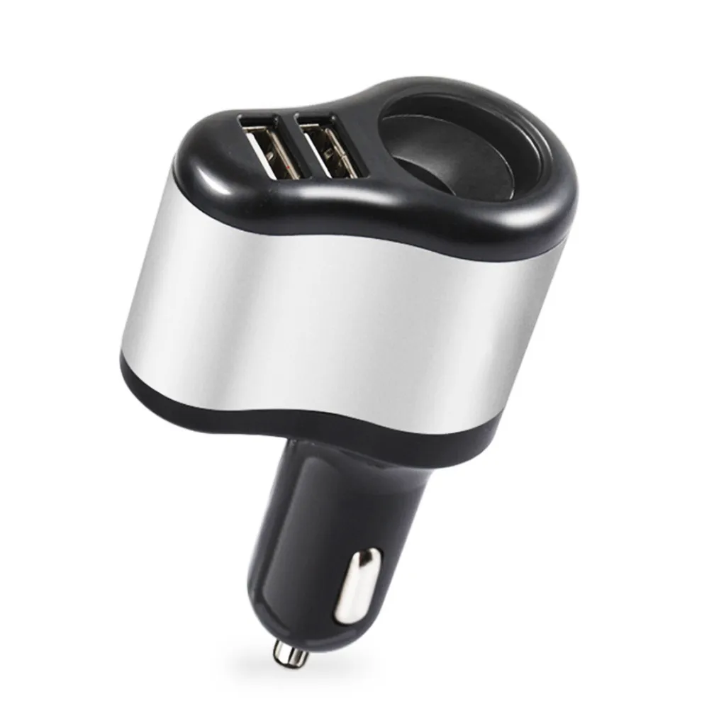 12 V-24 V автомобиля с двумя портами USB Зарядное устройство зажигалка для сигарет розетка машинный Зарядное устройство Адаптер 5В 3.1A Зарядка для iPhone MP3 DVR Pad