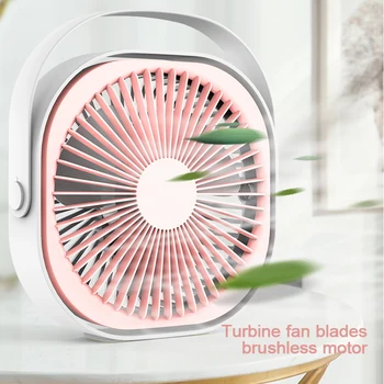 

Rechargeable USB Small Fan Portable Desktop Cooling Fan with Three Gear Adjustable Wind Speed for Home Office Dormitory