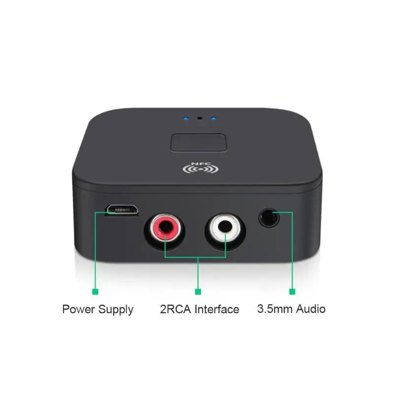 NFC Bluetooth 5,0 приемник 3,5 мм AUX RCA Jack музыка Hifi беспроводной адаптер Hands-free Авто Вкл/Выкл автомобильный аудио приемник для ТВ автомобиля